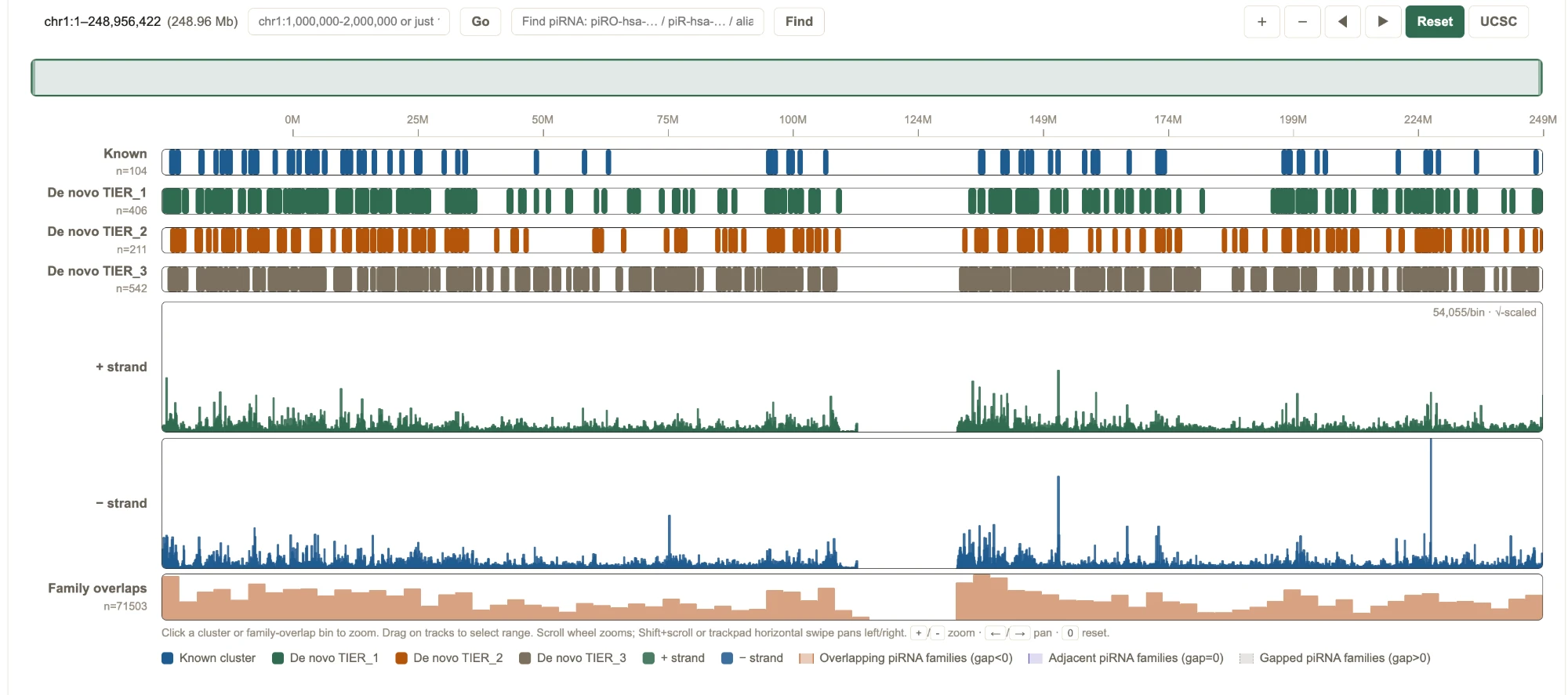Genome browser — whole chromosome